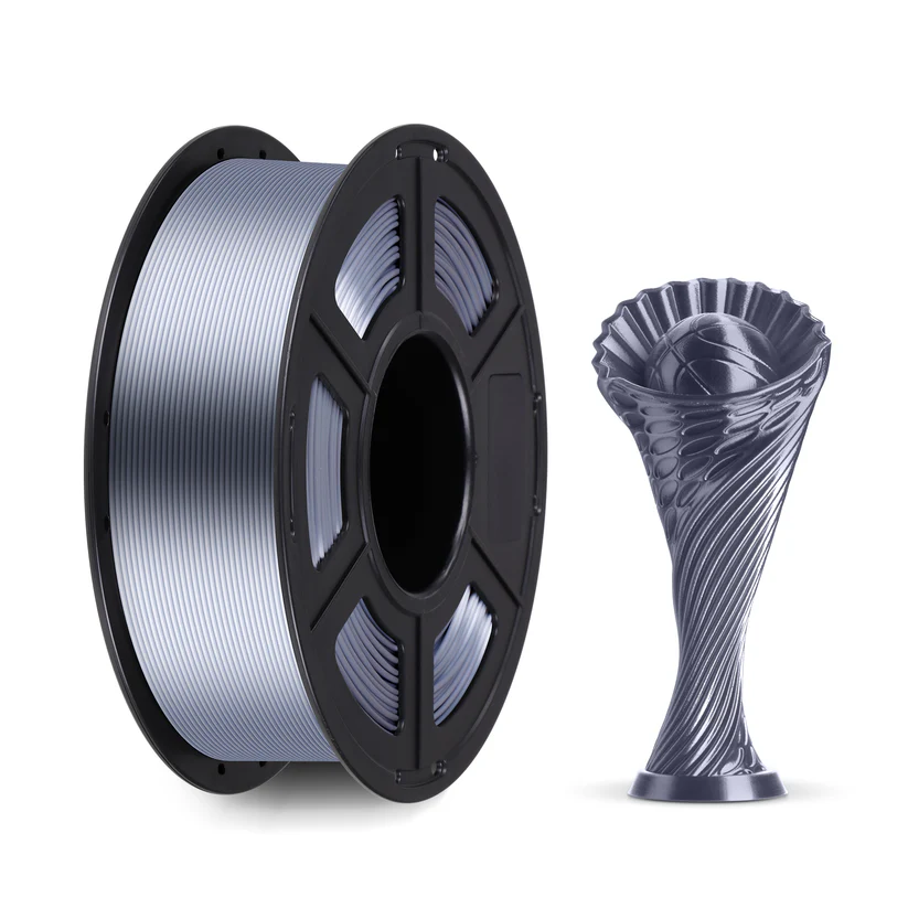 فیلامنت SILK-PLA برند انیکیوبیک (Anycubic) رنگ آبی ابریشمی