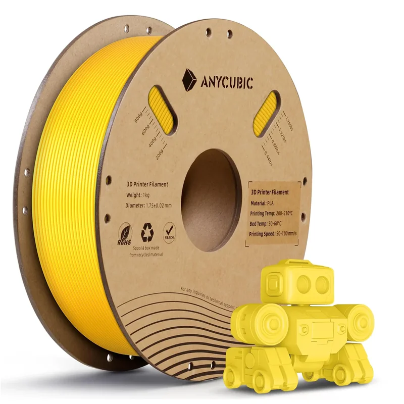 فیلامنت سرعت بالا HIGH SPEED انیکیوبیک (Anycubic) رنگ زرد