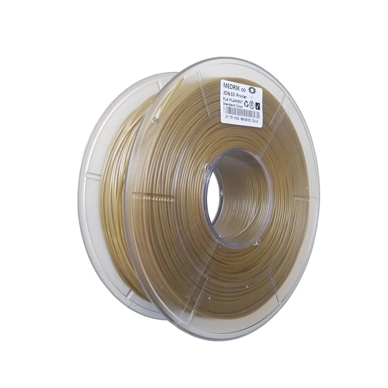 فیلامنت tpu انعطاف پذیر (Flexible) طلایی مدریک قطر ۱.۷۵ میلی متر